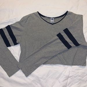 90s Long sleeve crop top